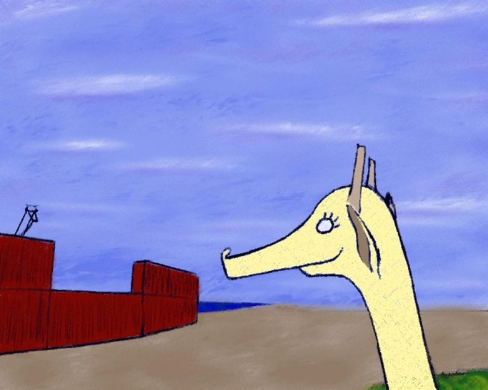 Imagen de La grúa y la jirafa